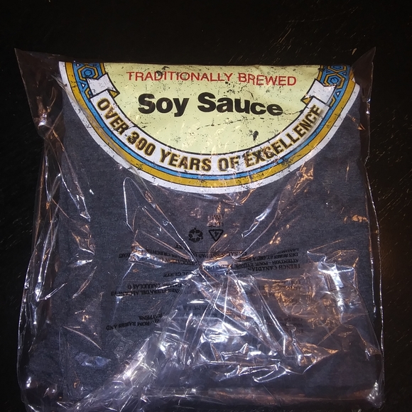 LAST 1! NWT Ironic Kikkoman Soy Sauce Gray Tshirt! - Picture 5 of 5